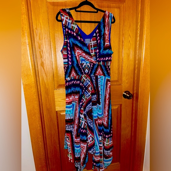 Rabbit Rabbit Rabbit dress multicolored handkerchief hem size 14 - Picture 1 of 6